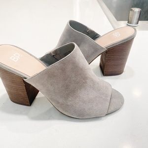 Grey suede mule from BP